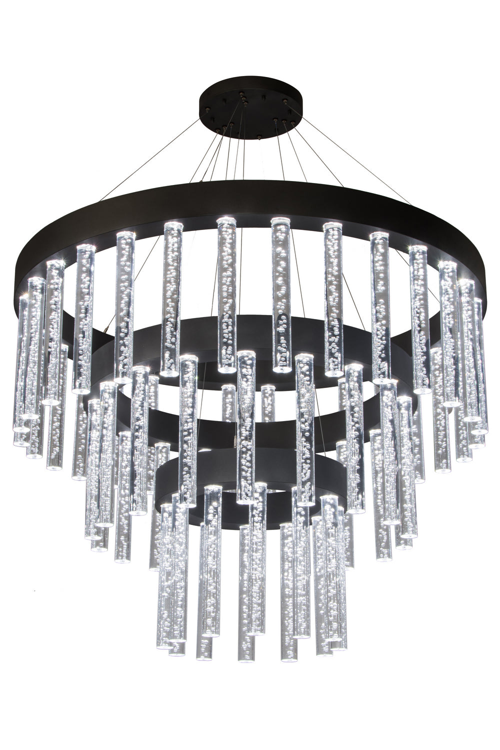 Meyda Tiffany - 182328 - LED Chandelier - Aquagen - Gunmetal Gray