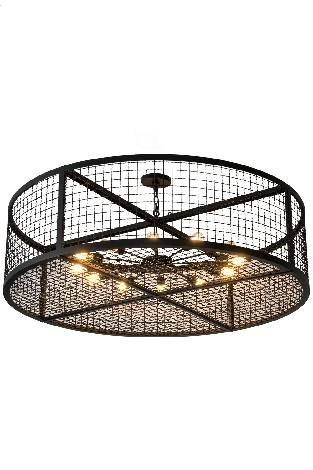 Meyda Tiffany - 182475 - 12 Light Pendant - Paloma Golpe - Textured Black