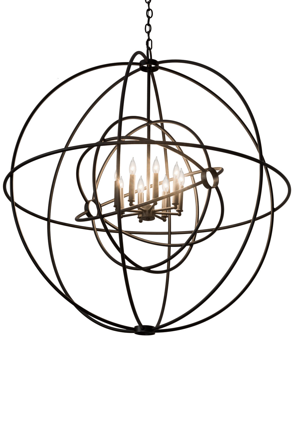 Meyda Tiffany - 182735 - Eight Light Chandelier - Atom Enerjisi - Textured Black