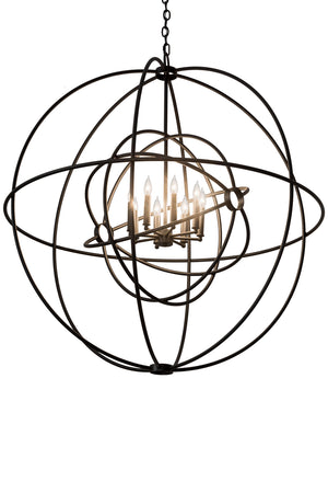 Meyda Tiffany - 182735 - Eight Light Chandelier - Atom Enerjisi - Textured Black