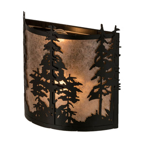 Meyda Tiffany - 182748 - Two Light Wall Sconce - Tall Pines - Textured Black