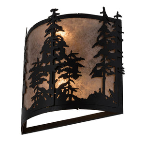 Meyda Tiffany - 182748 - Two Light Wall Sconce - Tall Pines - Textured Black