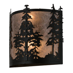 Meyda Tiffany - 182748 - Two Light Wall Sconce - Tall Pines - Textured Black