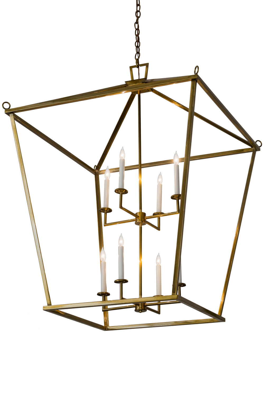 Meyda Tiffany - 182812 - Eight Light Pendant - Kitzi - Brass