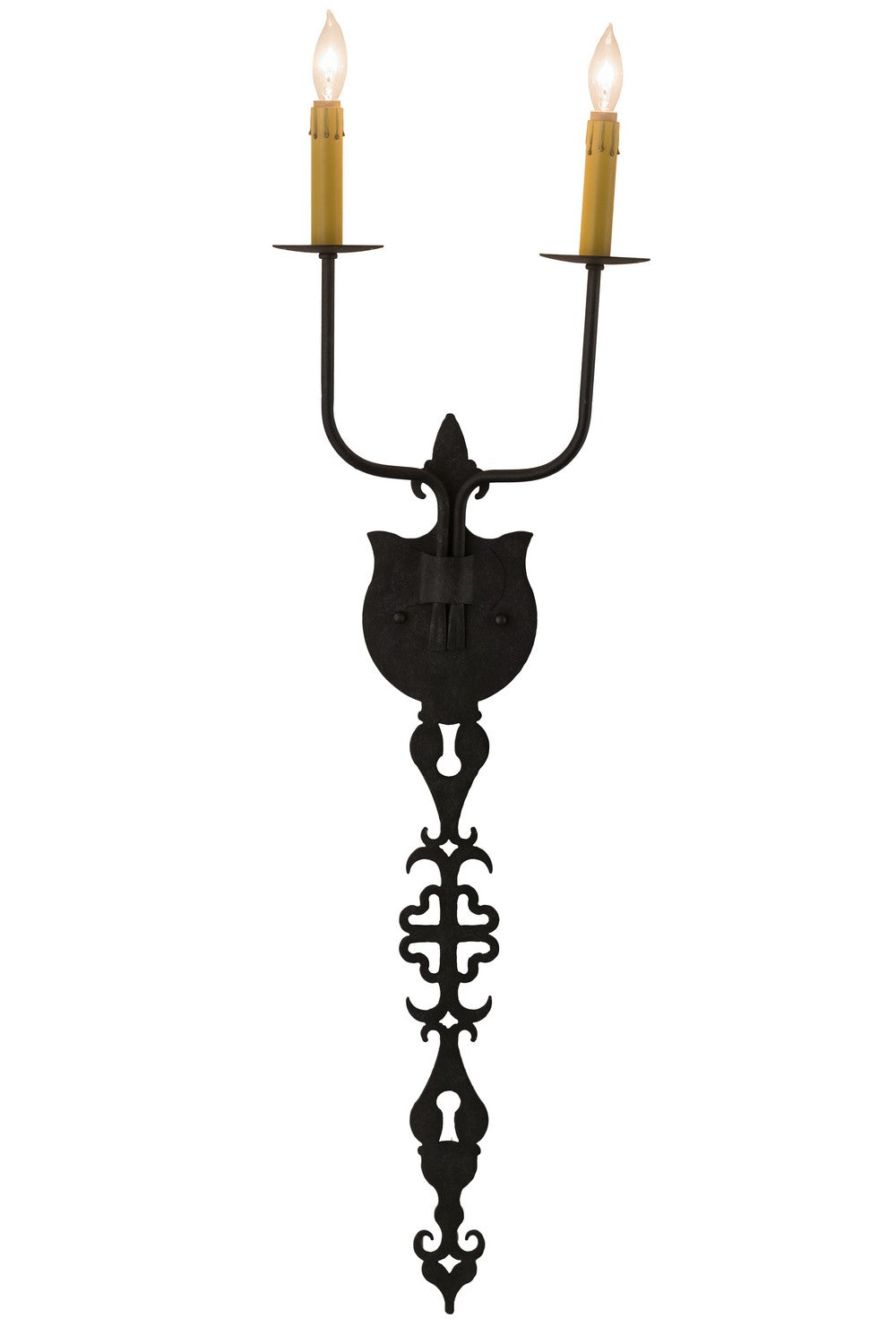 Meyda Tiffany - 183469 - Two Light Wall Sconce - Merano - Gunmetal