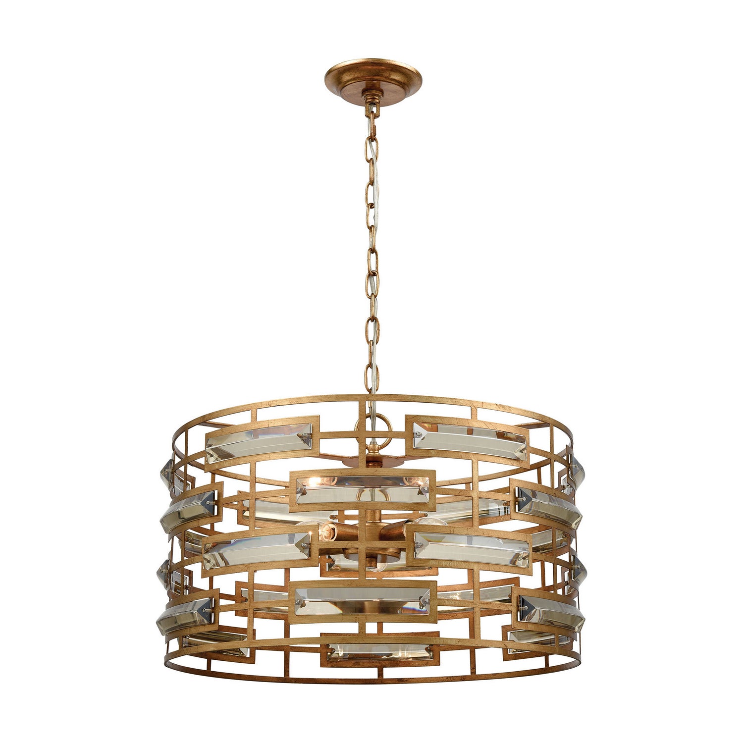 ELK Home - 1141-031 - Five Light Chandelier - Metro - Gold Leaf