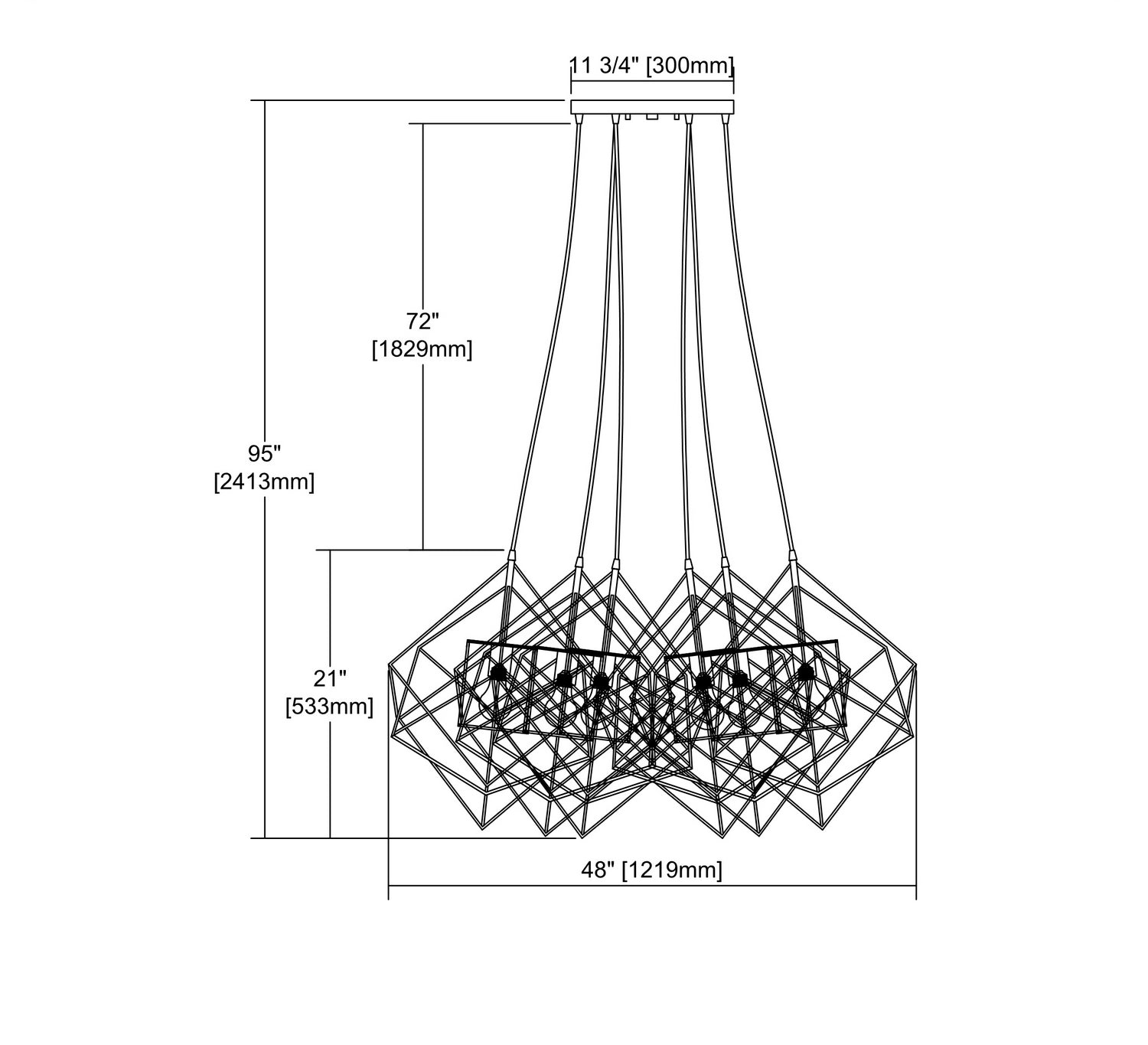 ELK Home - 1141-032 - Six Light Chandelier - Connexions - Gold Leaf