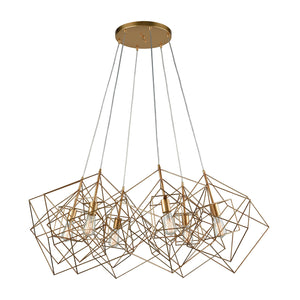 ELK Home - 1141-032 - Six Light Chandelier - Connexions - Gold Leaf