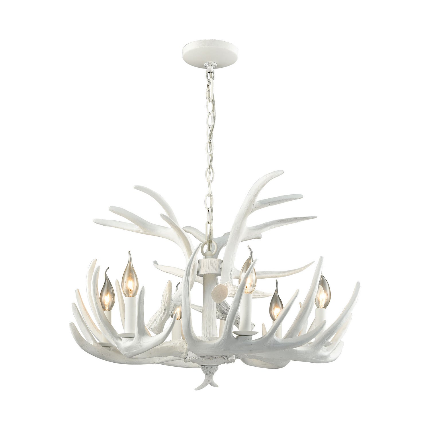 ELK Home - D3317 - Six Light Chandelier - Big Sky - White