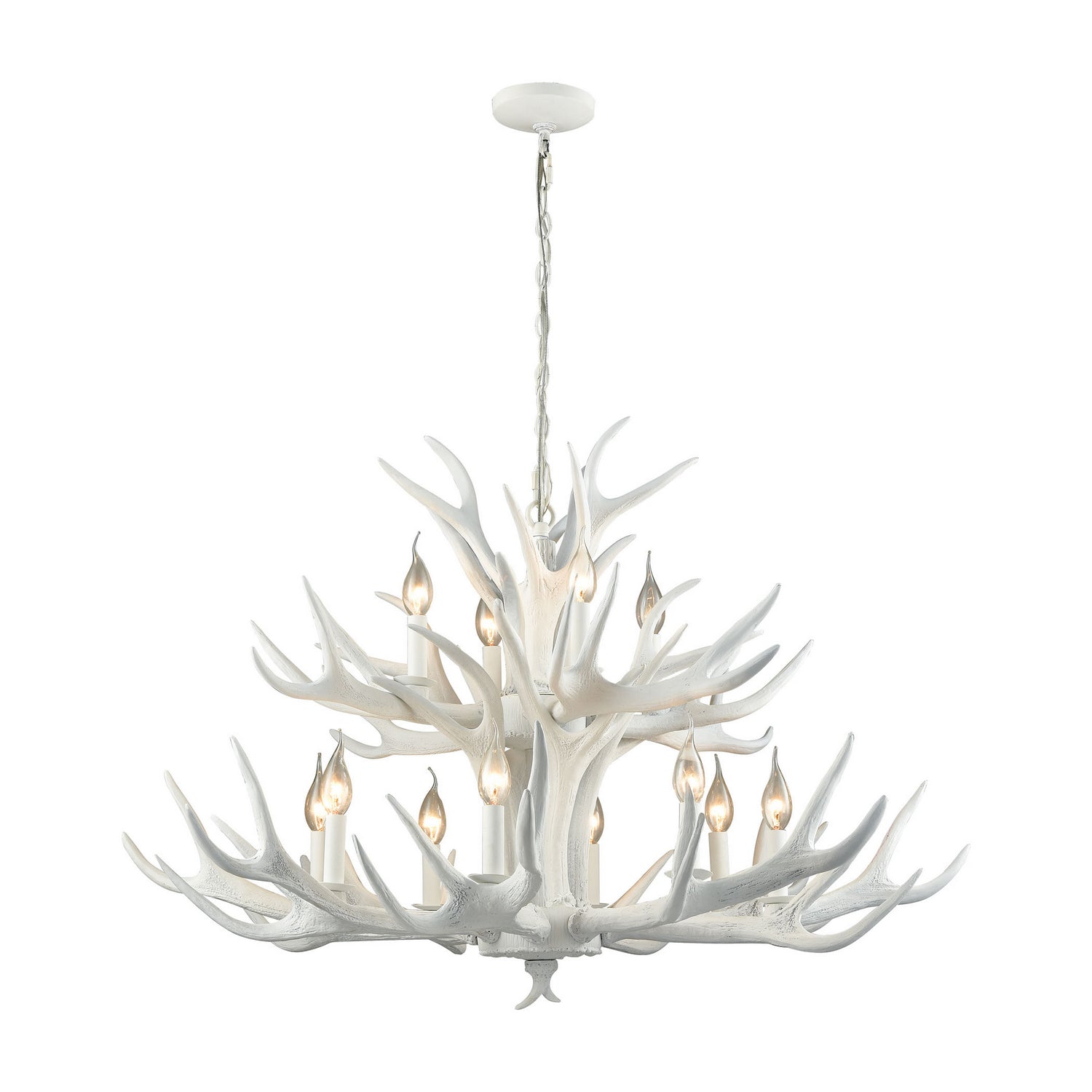 ELK Home - D3318 - 12 Light Chandelier - Big Sky - White