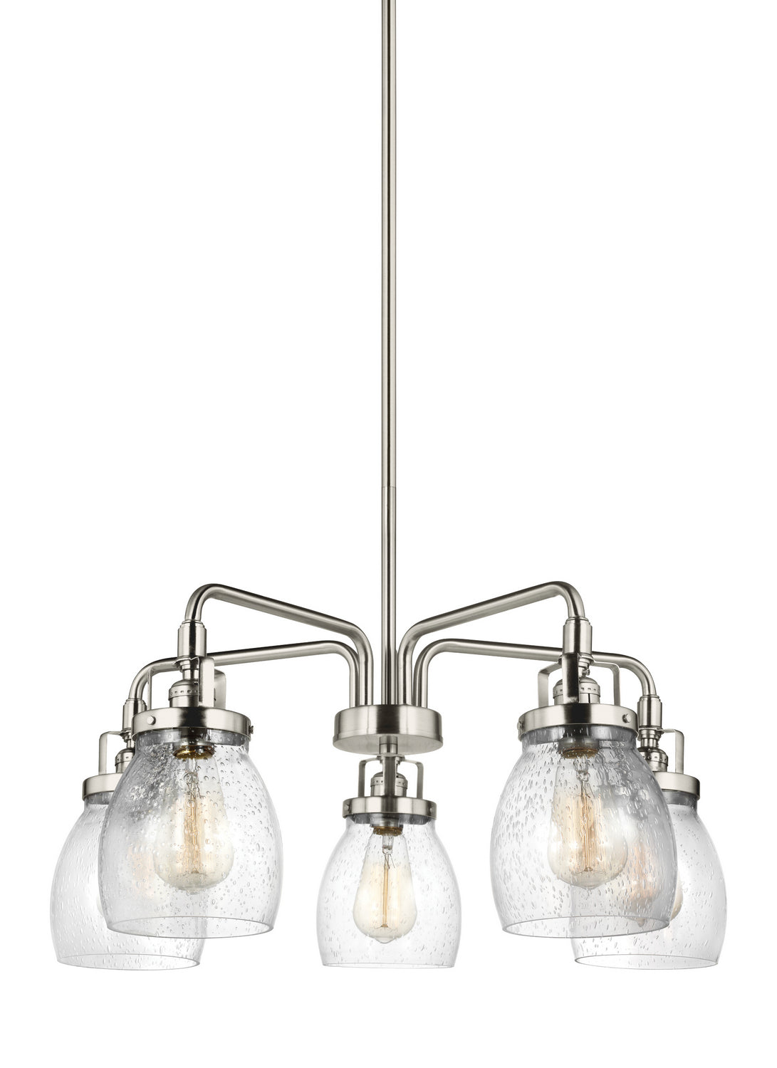 Generation Lighting. - 3114505-962 - Five Light Chandelier - Belton - Brushed Nickel