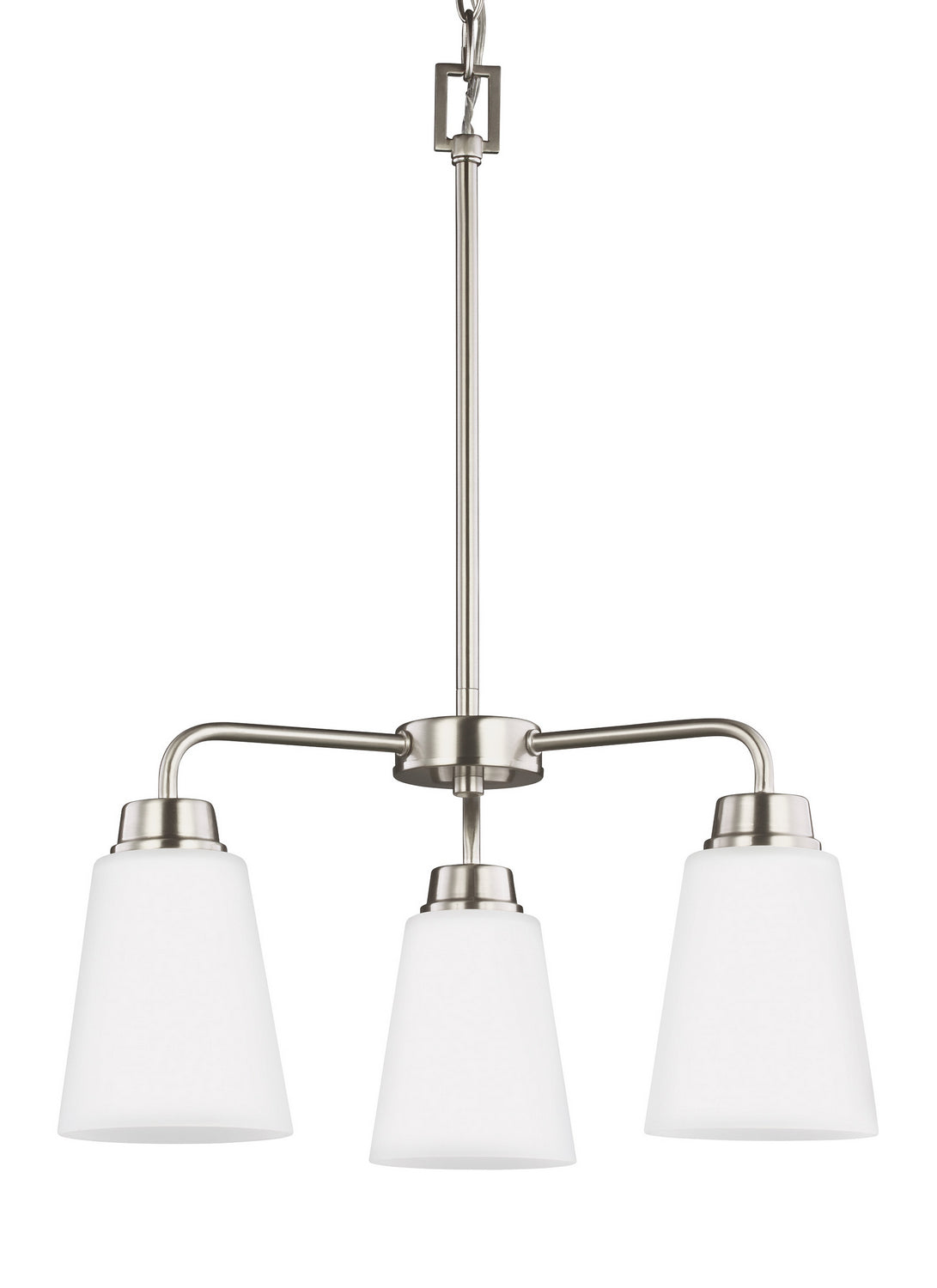 Generation Lighting. - 3115203EN3-962 - Three Light Chandelier - Kerrville - Brushed Nickel