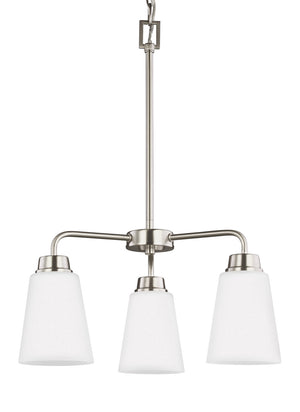 Generation Lighting. - 3115203EN3-962 - Three Light Chandelier - Kerrville - Brushed Nickel