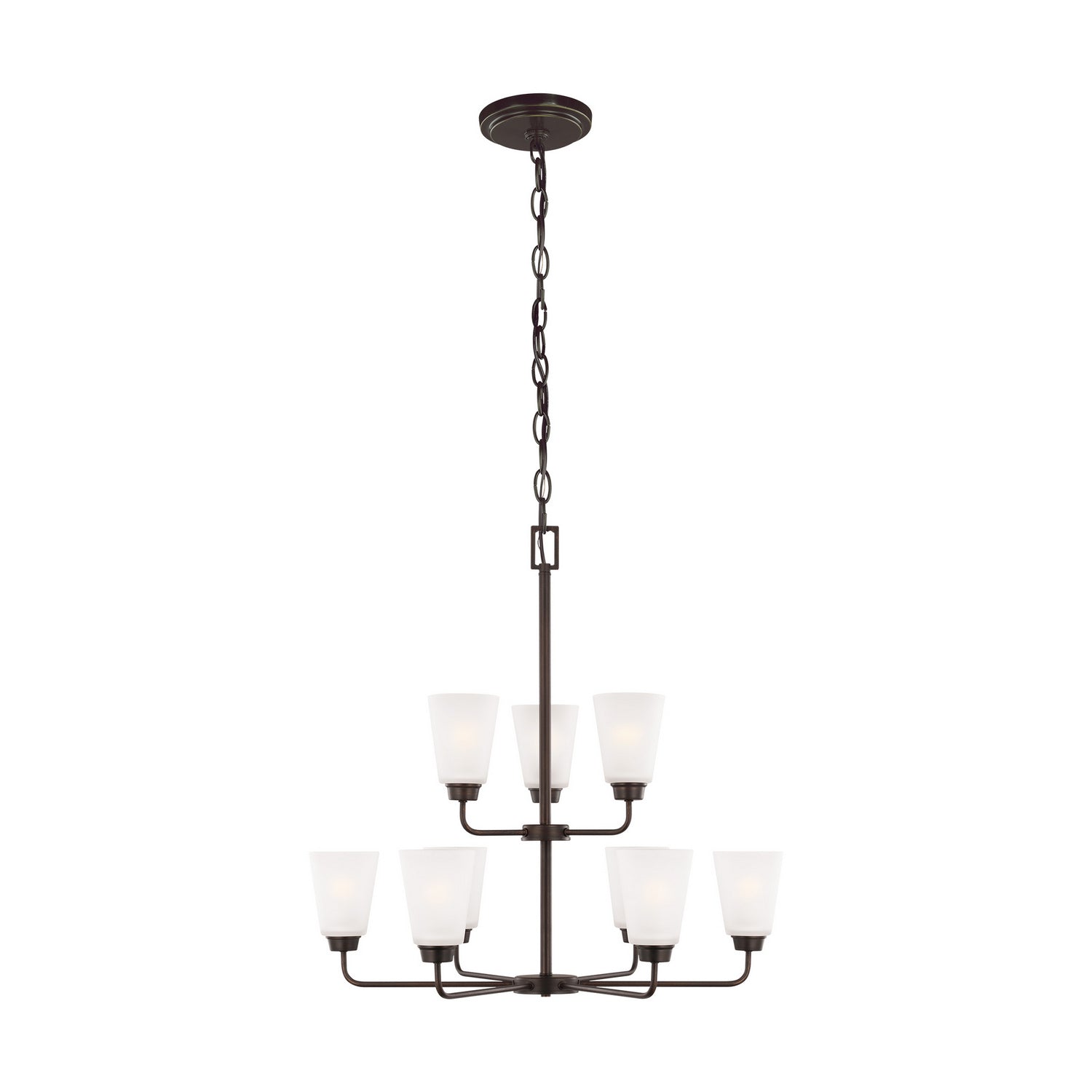 Generation Lighting. - 3115209EN3-710 - Nine Light Chandelier - Kerrville - Bronze