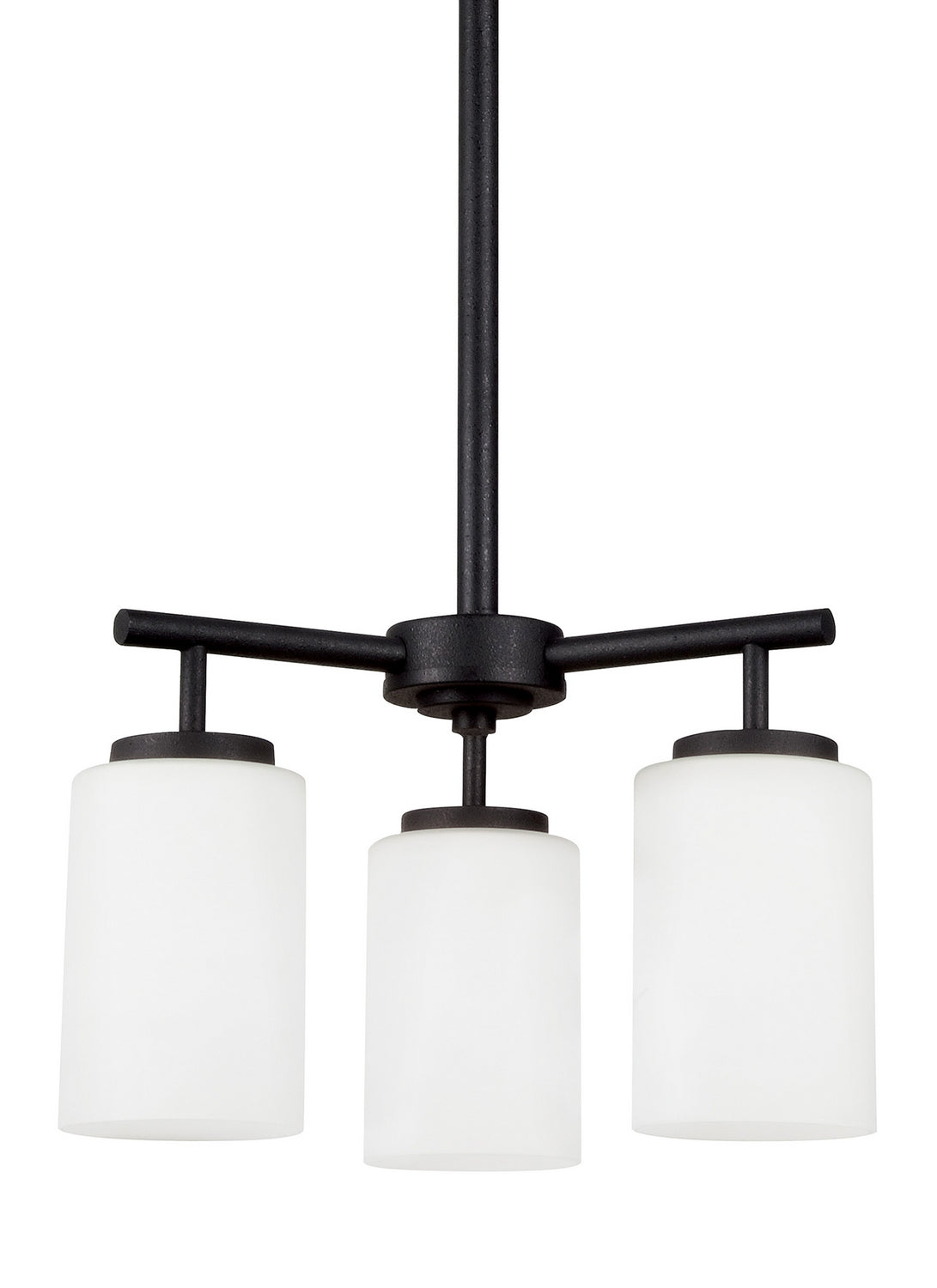 Generation Lighting. - 31160EN3-112 - Three Light Chandelier - Oslo - Midnight Black