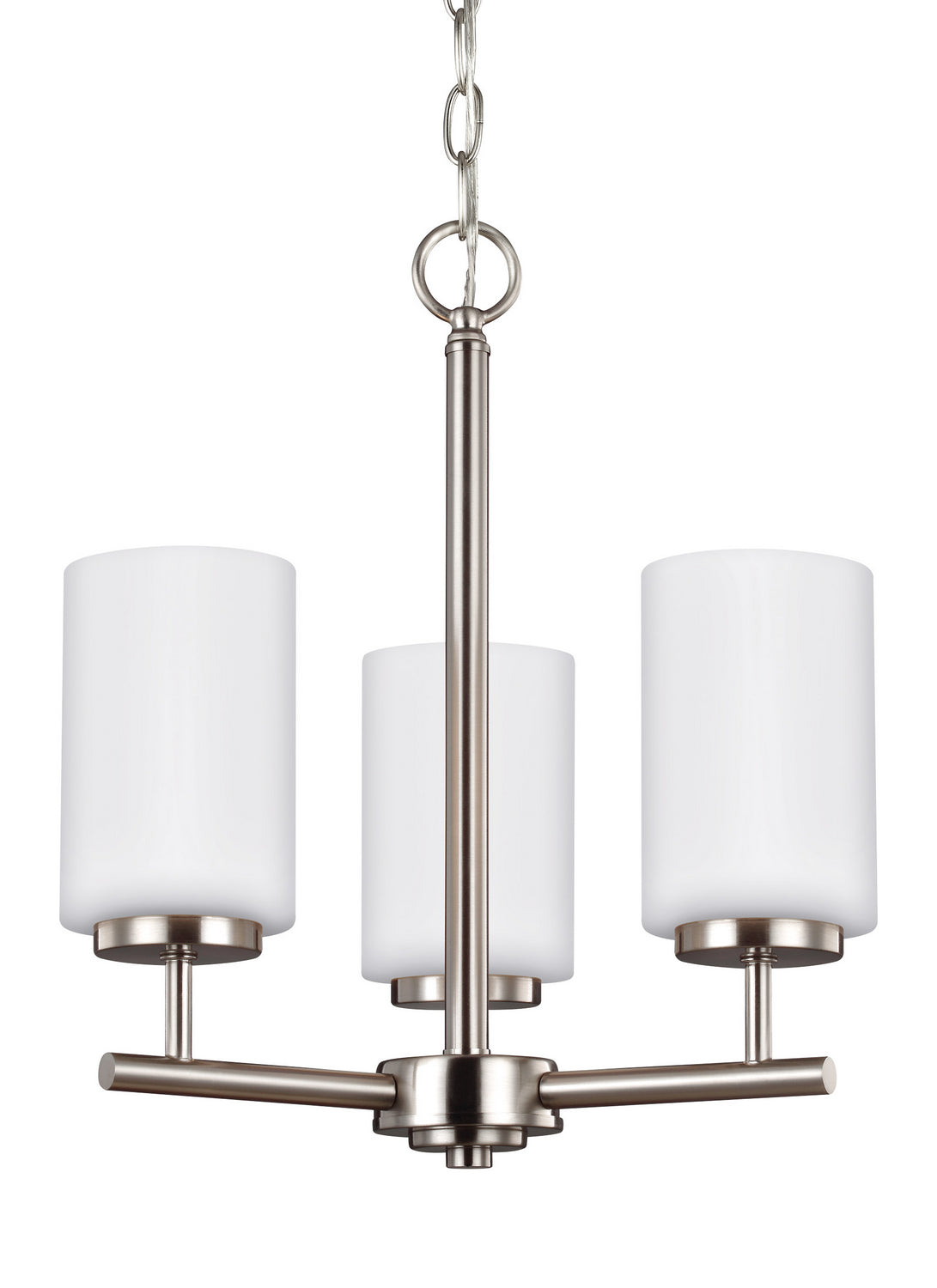 Generation Lighting. - 31160EN3-962 - Three Light Chandelier - Oslo - Brushed Nickel