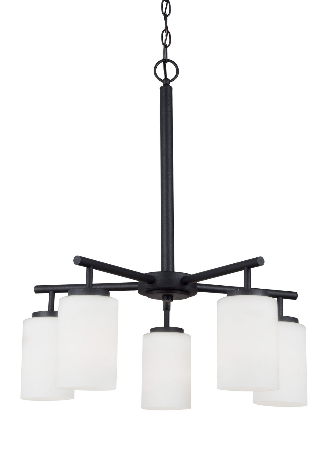 Generation Lighting. - 31161EN3-112 - Five Light Chandelier - Oslo - Midnight Black