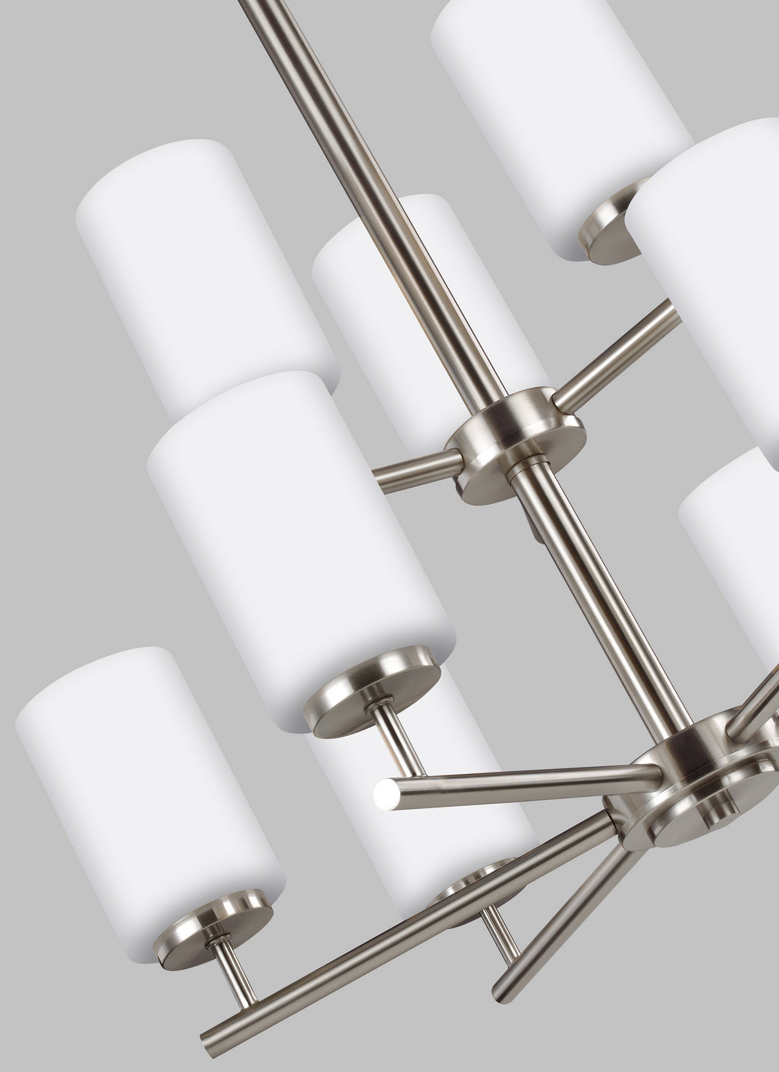 Generation Lighting. - 31162-962 - Nine Light Chandelier - Oslo - Brushed Nickel