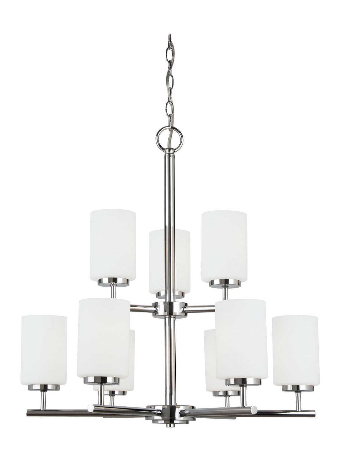 Generation Lighting. - 31162EN3-05 - Nine Light Chandelier - Oslo - Chrome