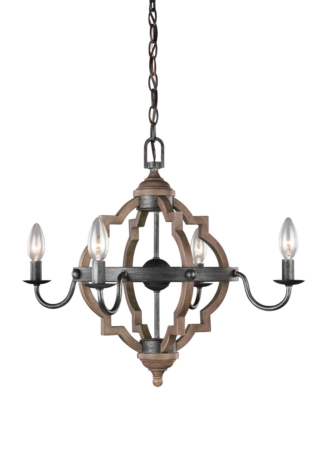 Generation Lighting. - 3124904EN-846 - Four Light Chandelier - Socorro - Stardust