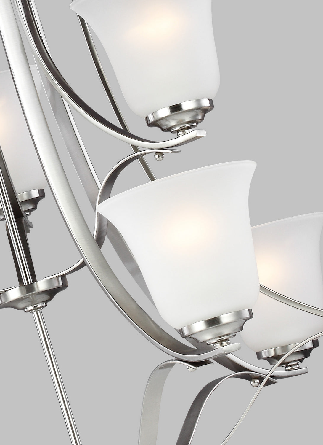 Generation Lighting - 3139009EN3-962 - Nine Light Chandelier - Emmons - Brushed Nickel