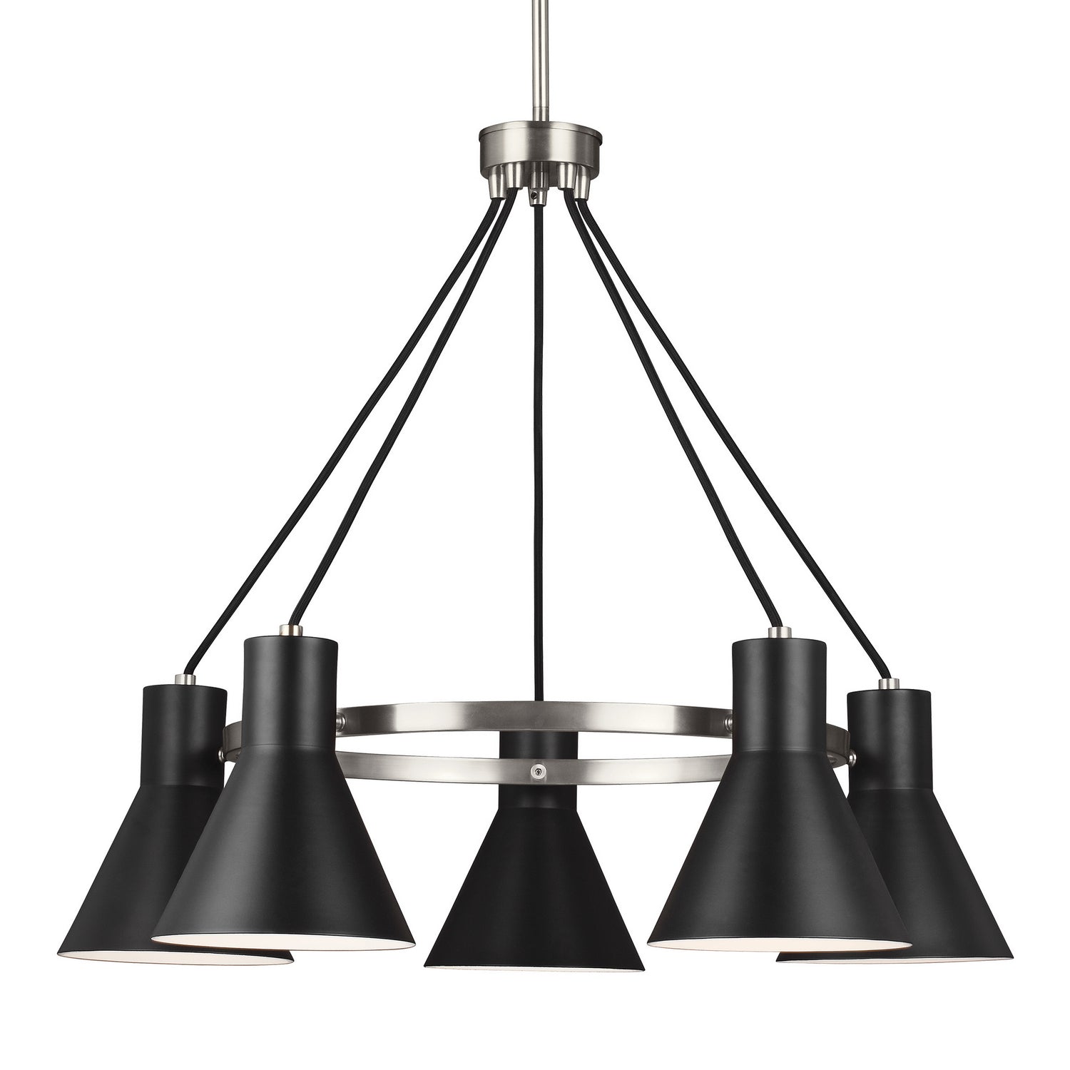 Generation Lighting. - 3141305-962 - Five Light Chandelier - Towner - Brushed Nickel