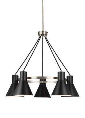 Generation Lighting. - 3141305EN3-962 - Five Light Chandelier - Towner - Brushed Nickel