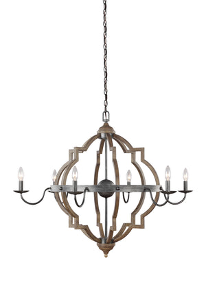 Generation Lighting. - 3224906-846 - Six Light Chandelier - Socorro - Stardust