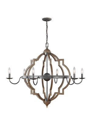 Generation Lighting. - 3224906EN-846 - Six Light Chandelier - Socorro - Stardust