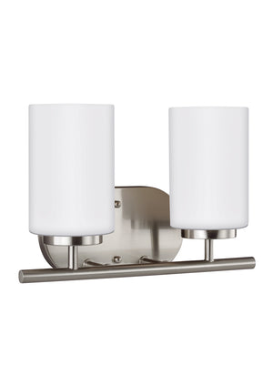 Generation Lighting. - 41161-962 - Two Light Wall / Bath - Oslo - Brushed Nickel