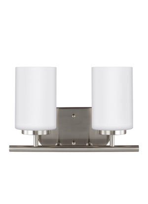 Generation Lighting. - 41161-962 - Two Light Wall / Bath - Oslo - Brushed Nickel