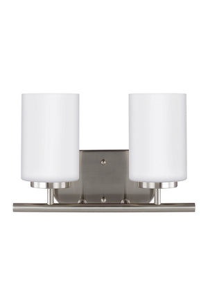 Generation Lighting. - 41161EN3-962 - Two Light Wall / Bath - Oslo - Brushed Nickel