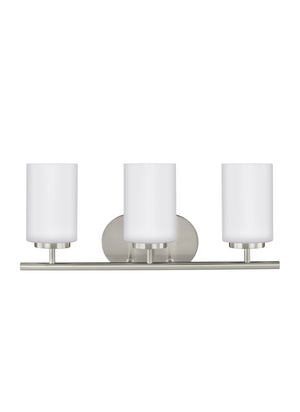 Generation Lighting. - 41162-962 - Three Light Wall / Bath - Oslo - Brushed Nickel