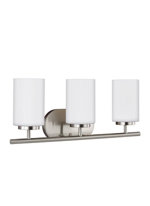 Generation Lighting. - 41162EN3-962 - Three Light Wall / Bath - Oslo - Brushed Nickel