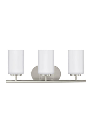 Generation Lighting. - 41162EN3-962 - Three Light Wall / Bath - Oslo - Brushed Nickel