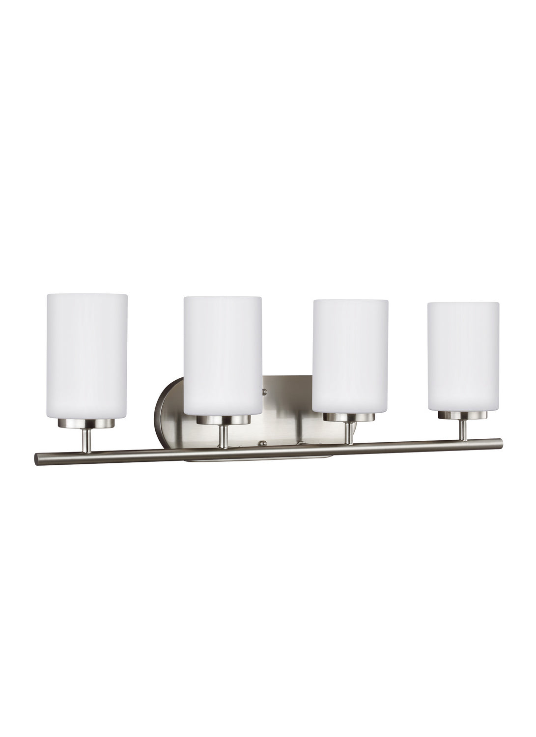 Generation Lighting - 41163-962 - Four Light Wall / Bath - Oslo - Brushed Nickel
