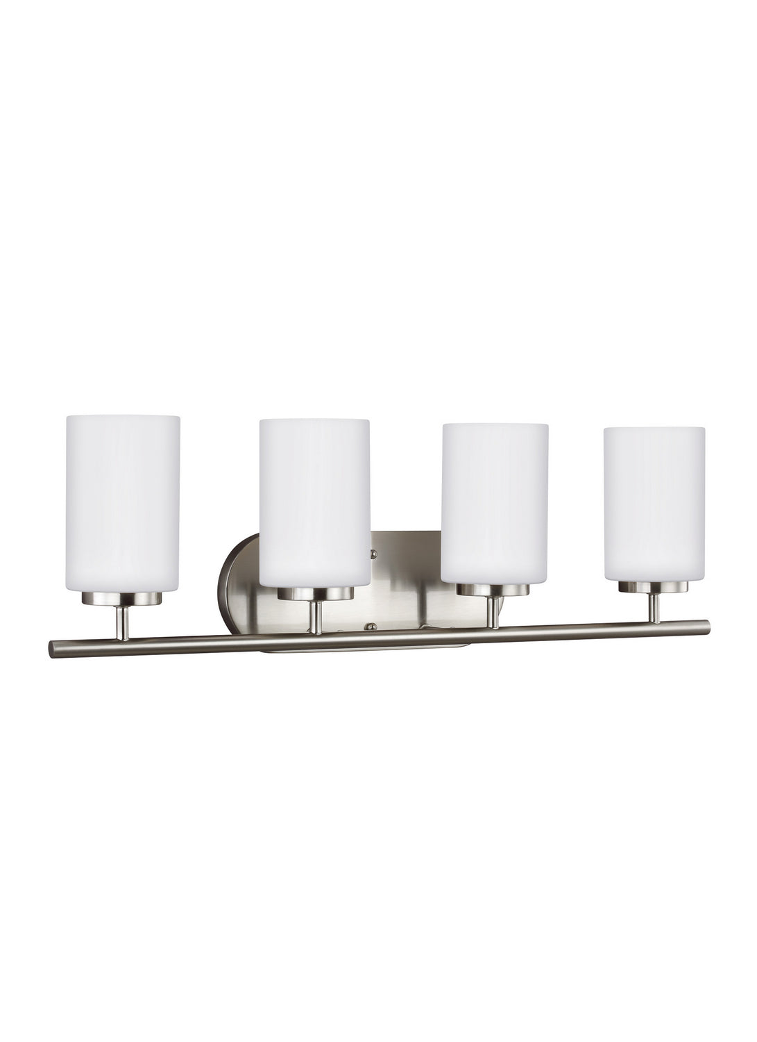 Generation Lighting - 41163EN3-962 - Four Light Wall / Bath - Oslo - Brushed Nickel