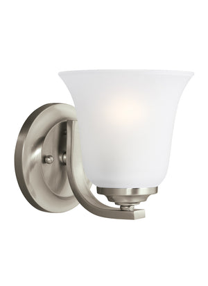 Generation Lighting. - 4139001-962 - One Light Wall / Bath Sconce - Emmons - Brushed Nickel