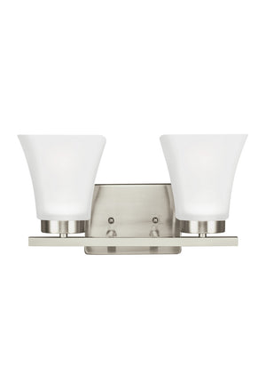 Generation Lighting. - 4411602EN3-962 - Two Light Wall / Bath - Bayfield - Brushed Nickel