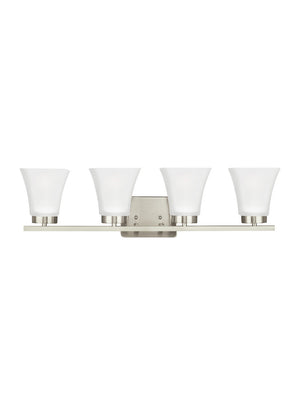 Generation Lighting. - 4411604EN3-962 - Four Light Wall / Bath - Bayfield - Brushed Nickel