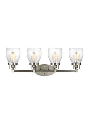 Generation Lighting. - 4414504-962 - Four Light Wall / Bath - Belton - Brushed Nickel