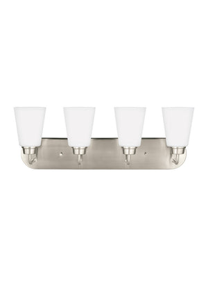 Generation Lighting. - 4415204EN3-962 - Four Light Wall / Bath - Kerrville - Brushed Nickel