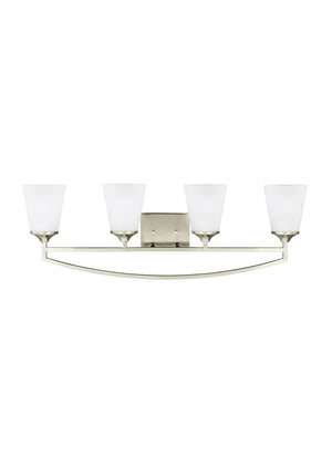 Generation Lighting. - 4424504EN3-962 - Four Light Wall / Bath - Hanford - Brushed Nickel