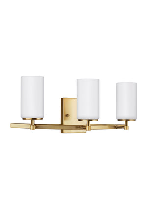 Generation Lighting. - 4424603-848 - Three Light Wall / Bath - Alturas - Satin Brass