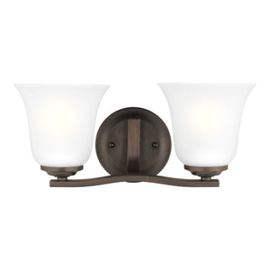 Generation Lighting. - 4439002EN3-710 - Two Light Wall / Bath - Emmons - Bronze