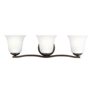 Generation Lighting. - 4439003-710 - Three Light Wall / Bath - Emmons - Bronze