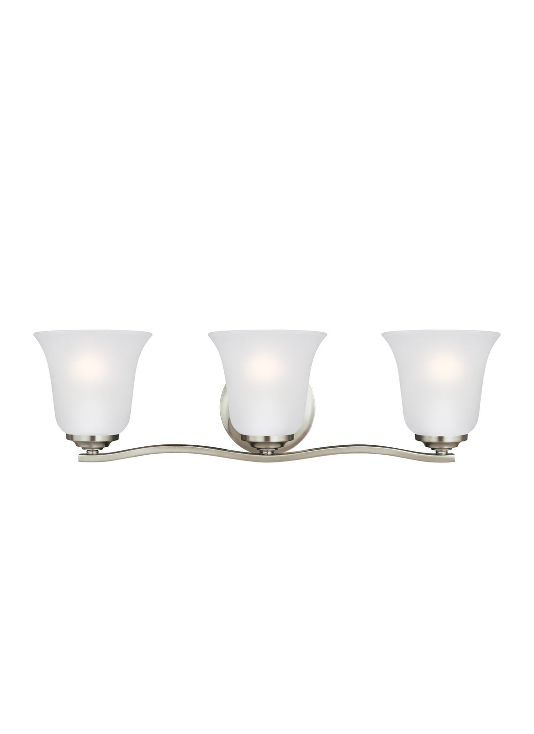 Generation Lighting. - 4439003-962 - Three Light Wall / Bath - Emmons - Brushed Nickel