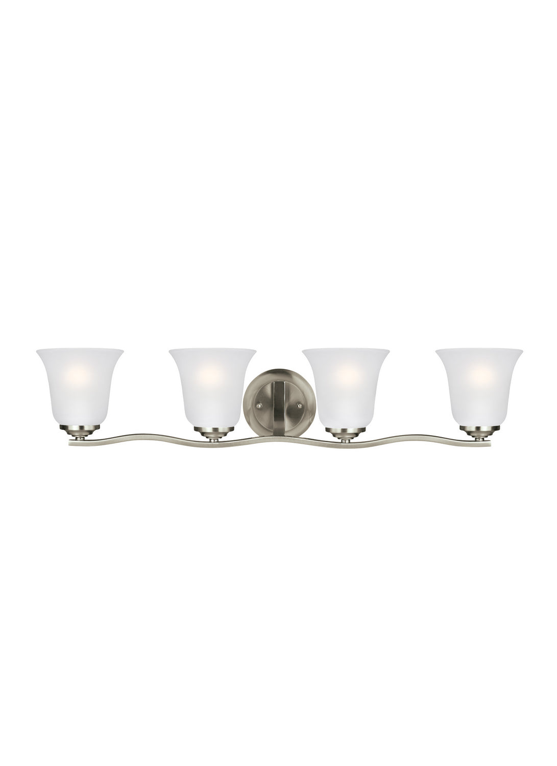 Generation Lighting. - 4439004-962 - Four Light Wall / Bath - Emmons - Brushed Nickel