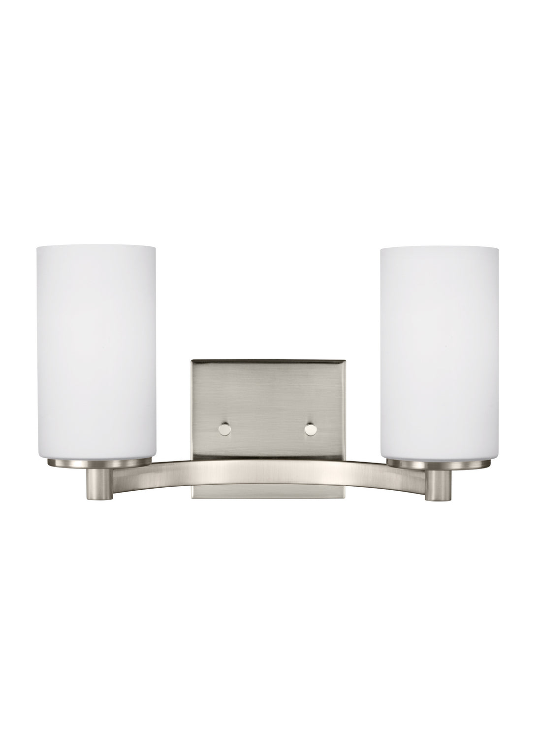 Generation Lighting. - 4439102-962 - Two Light Wall / Bath - Hettinger - Brushed Nickel