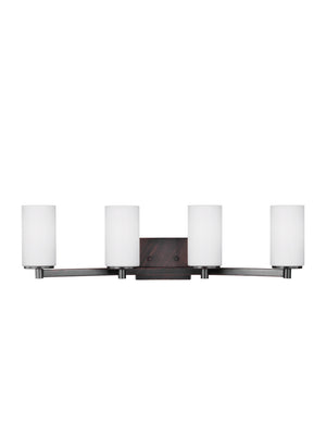 Generation Lighting. - 4439104-710 - Four Light Wall / Bath - Hettinger - Bronze